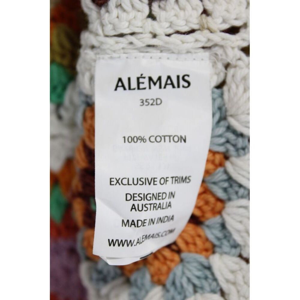 Alemais Womens Multicolor Maxi Dress Sleeveless V-Neck Geometric Cotton Size 12 - Picture 4 of 6